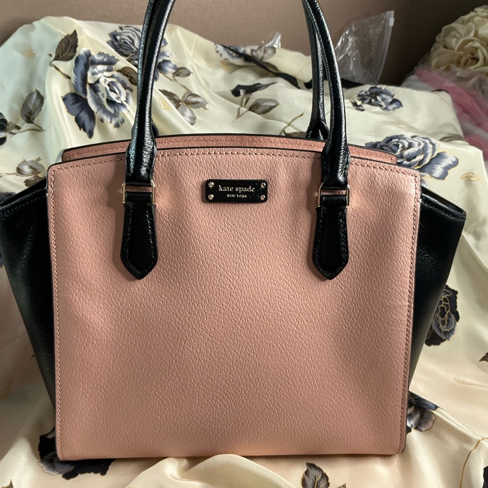 Kate Spade Pink and Black Satchel from the Cedar Street Collection